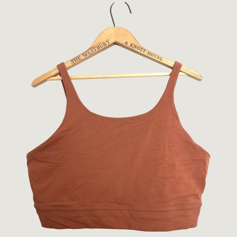 Nike Yoga Luxe Dri-FIT Infina Sports Bra XL Burnt Orange CQ8965-275